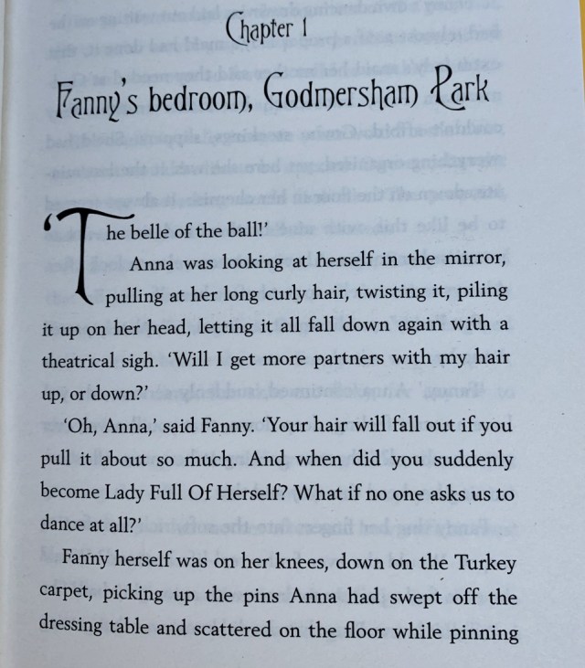 Fanny's bedroom chapter 1 of the Austen Girls by Lucy Worsley