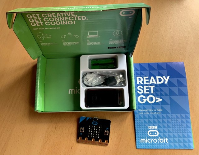 inside the BBC Micro bit starter kit
