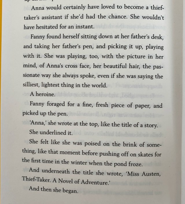 The Austen Girls written by Lucy Worsley. The ending