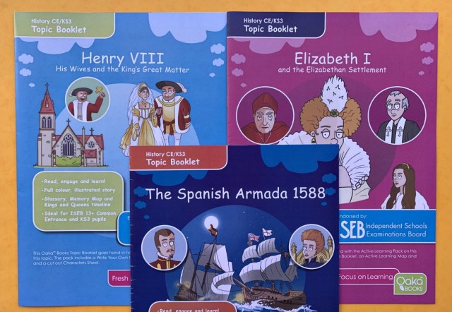 Tudor themed Topic packs from Oaka Books