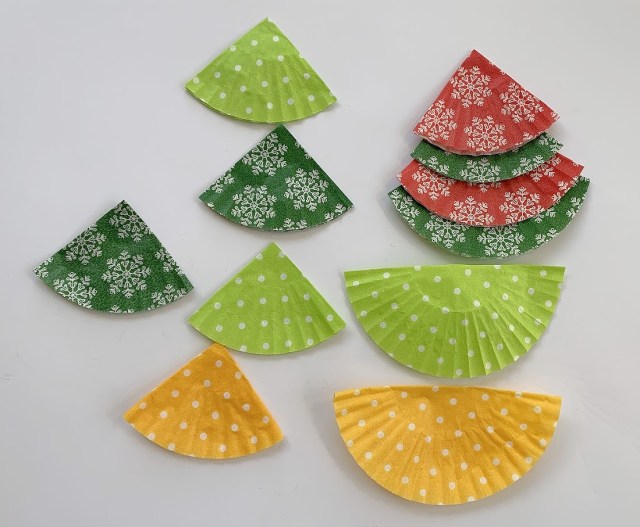 cupcake cases folded