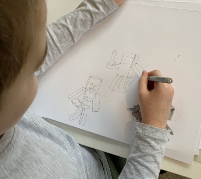 How to draw for Minecrafters. A step by step easy guide.