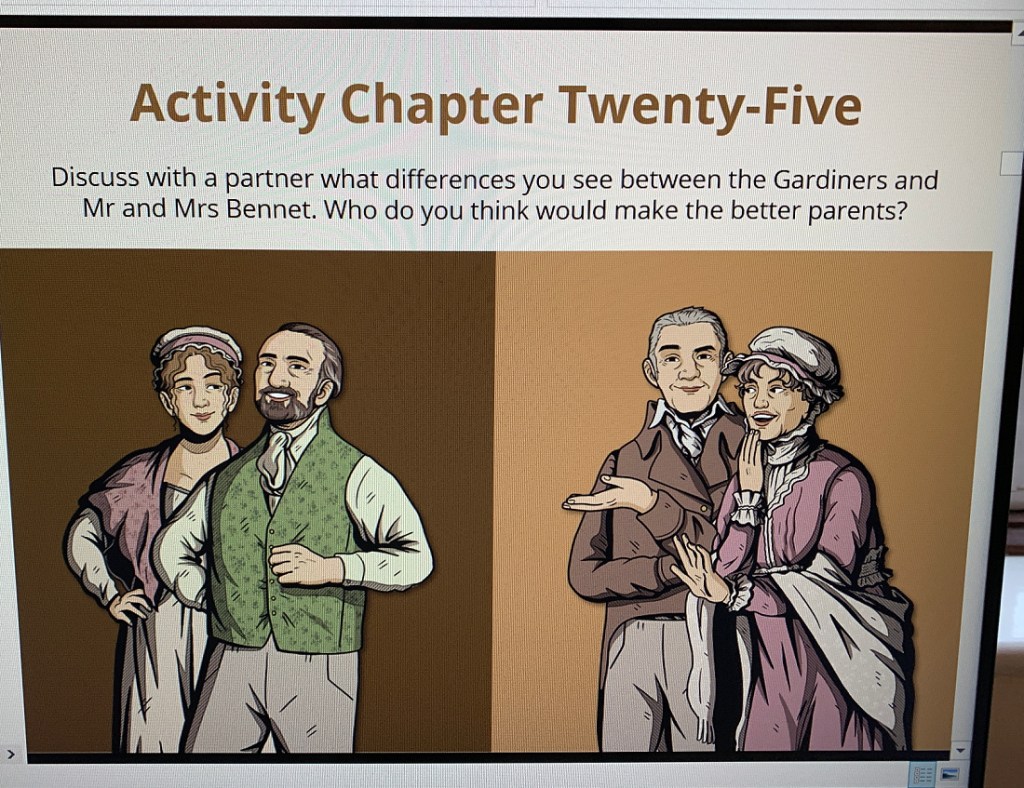 Pride and Prejudice pages from Twinkl Beyond