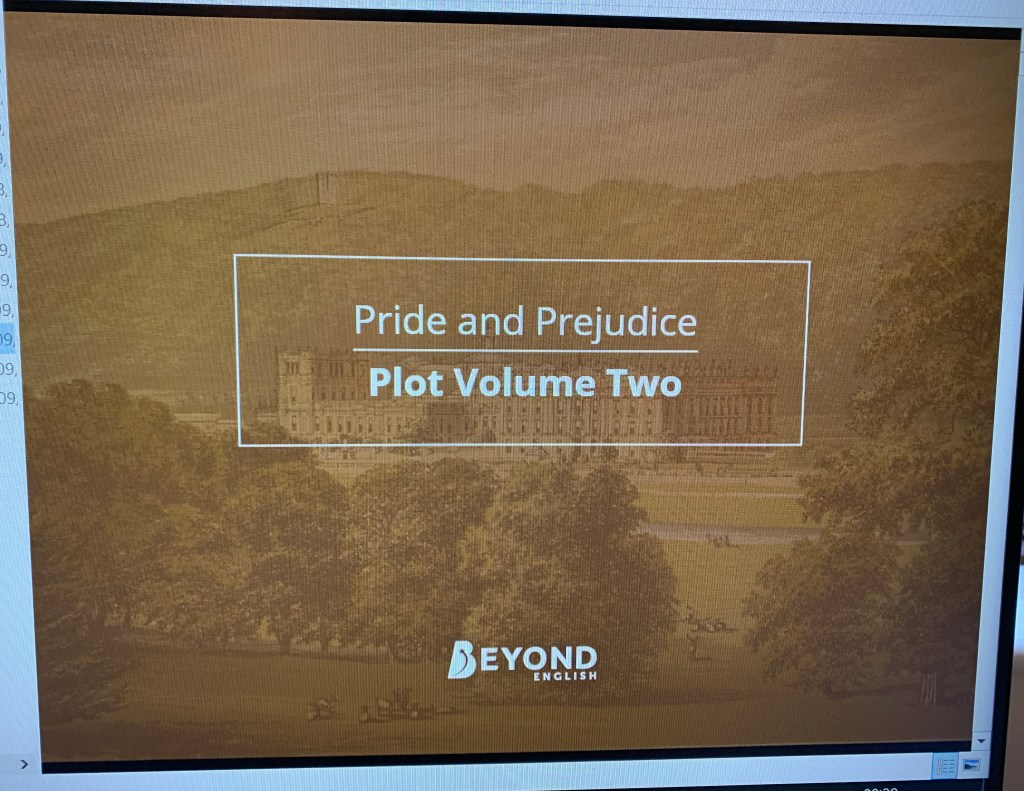 Pride and Prejudice pages from Twinkl Beyond