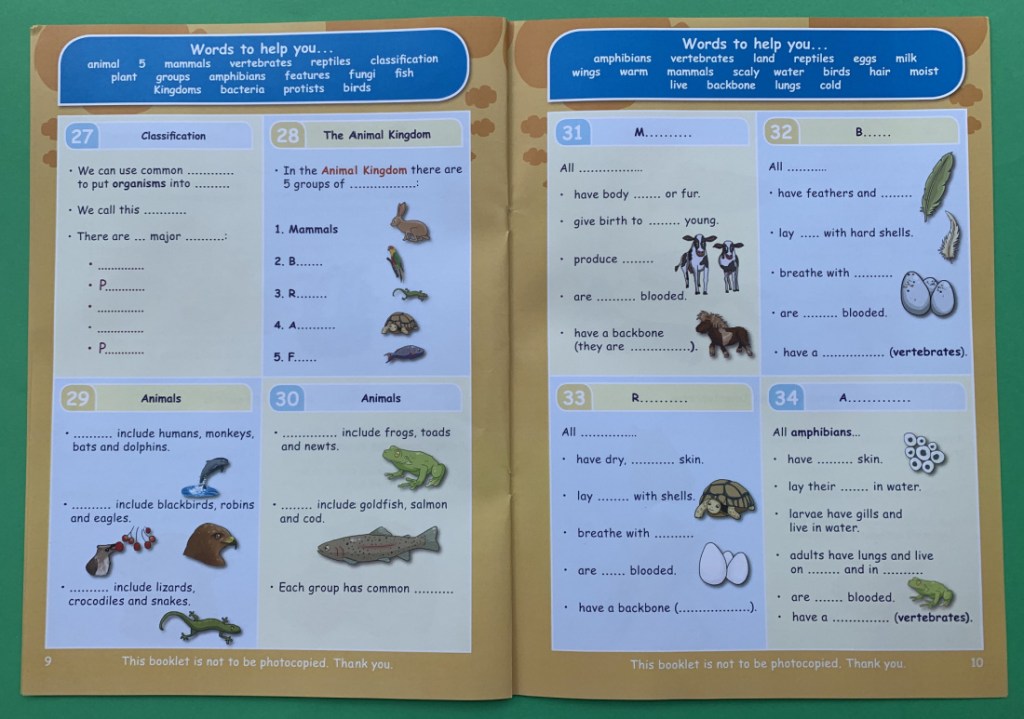 Variation and Classification Topic Pack from Oaka Books