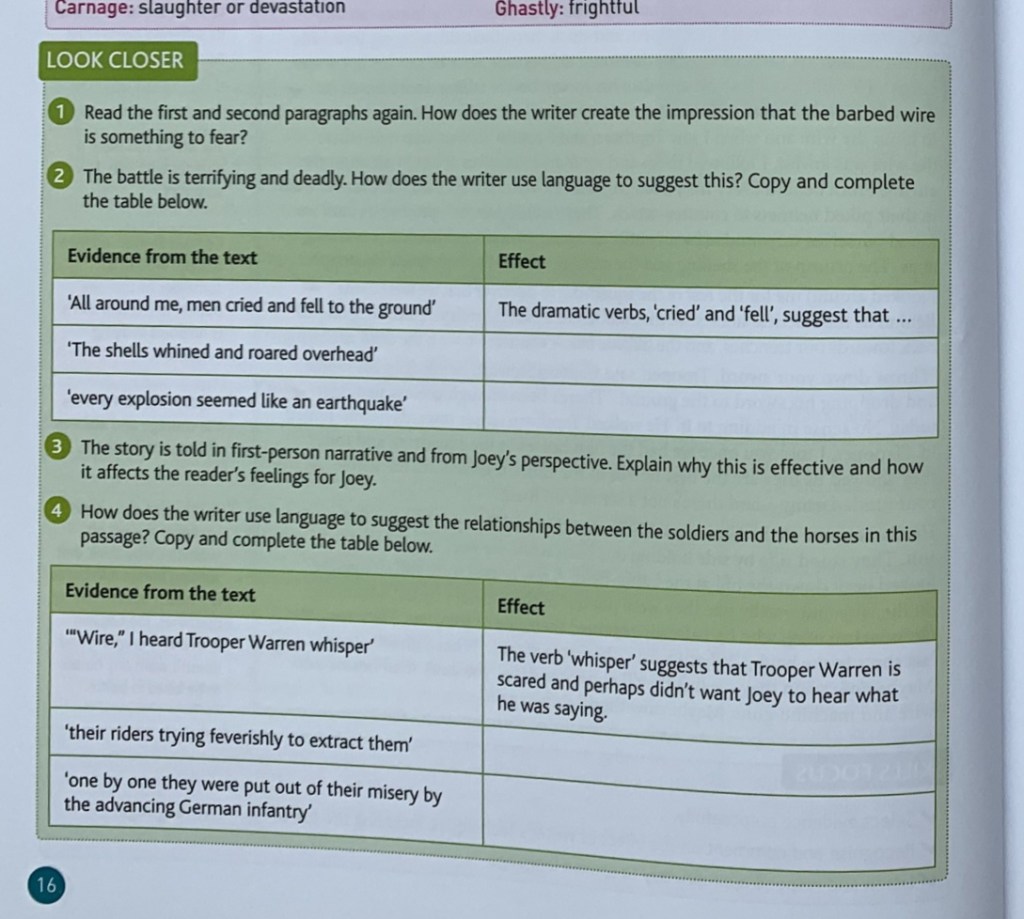 KS3 English Anthology series from Hodder Education. War