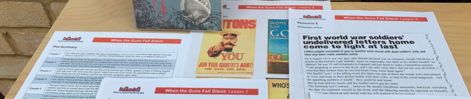 When the Guns Fall Silent book and free resources great for Year 7 English