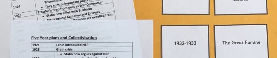 Dictatorship and Conflict in the USSR timeline and cards created by ofamily learning together